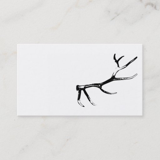 Customizable Elk Antler Business Card