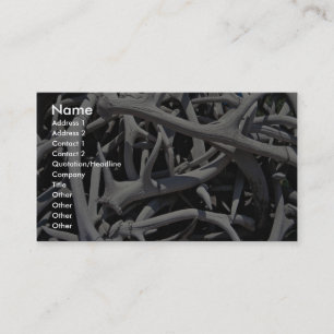 Elk antlers, Central Square, Jackson, Wyoming, U.S Business Card