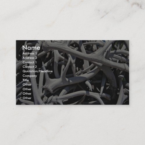 Elk antlers, Central Square, Jackson, Wyoming, U.S Business Cards