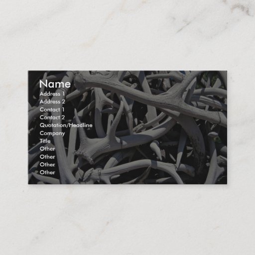 Customizable Elk antlers, Central Square, Jackson, Wyoming, U.S Business Cards