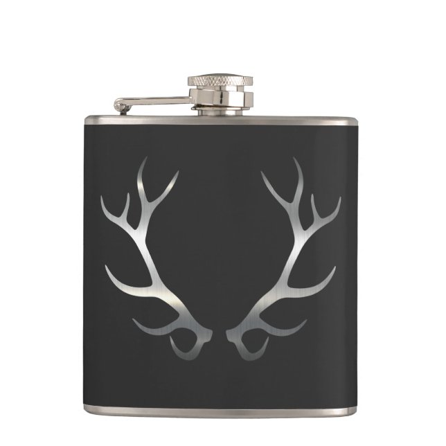 Elk Antlers Flask (Front)