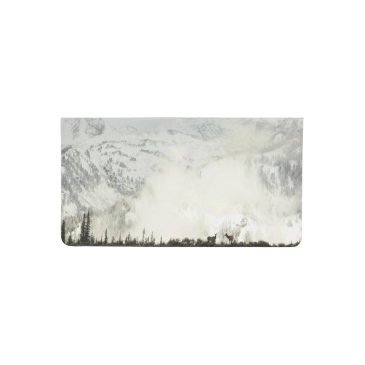 Elk at Grand Teton National Park Photography Checkbook Cover (Front)