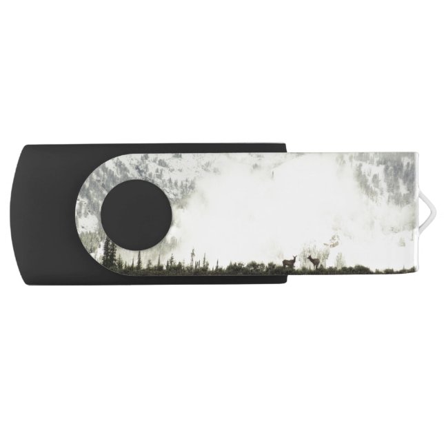 Elk at Grand Teton National Park Photography Flash Drive (Front)