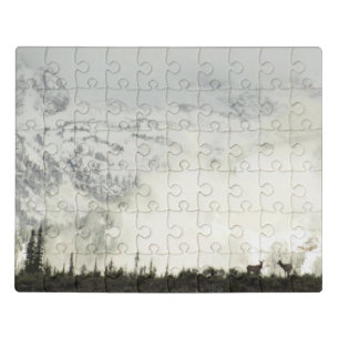 Elk at Grand Teton National Park Photography Jigsaw Puzzle