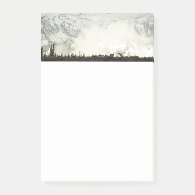 Elk at Grand Teton National Park Photography Post-it Notes (Front)