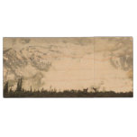 Elk at Grand Teton National Park Photography Wood Flash Drive