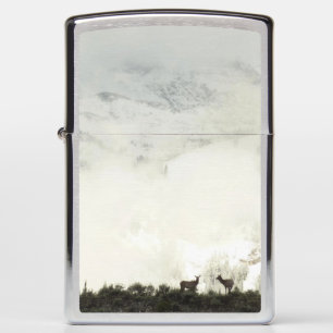 Elk at Grand Teton National Park Photography Zippo Lighter