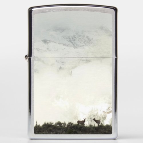 Elk at Grand Teton National Park Photography Zippo Lighter