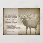 Elk Big Game Wildlife Antlers Wedding Invitations