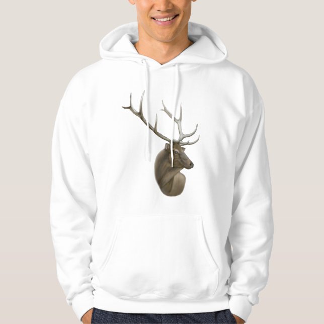Elk Buck Hooded Sweatshirt (Front)