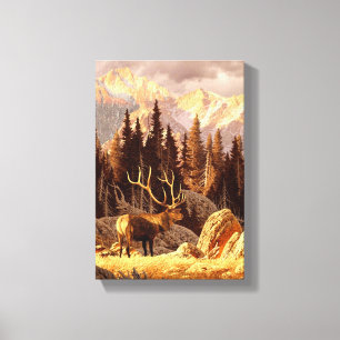 Elk Bull Canvas Print
