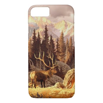 Elk Bull Iphone 8/7 Case by wildlifecollection at Zazzle