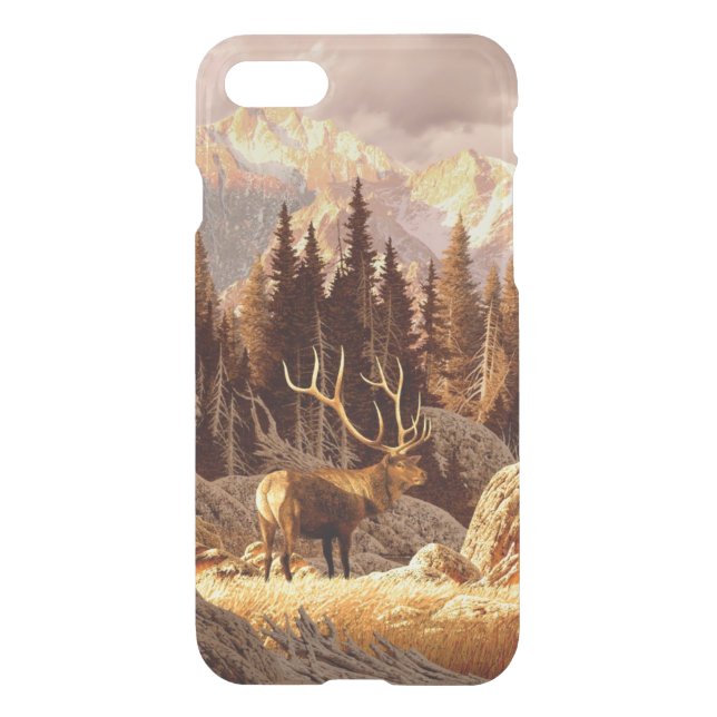 Elk Bull Uncommon iPhone Case (Back)