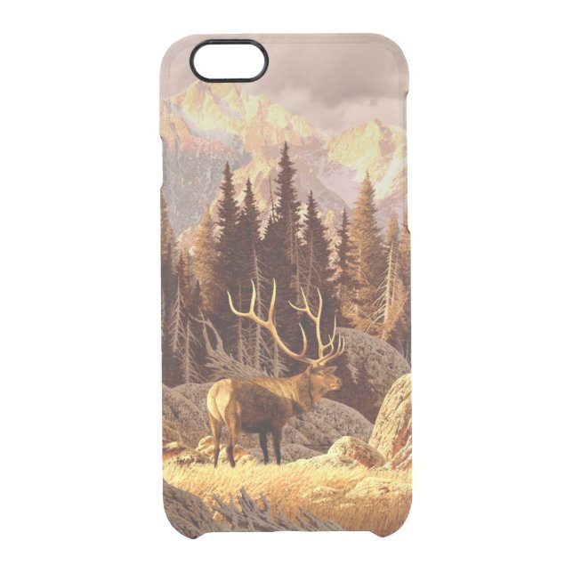 Elk Bull Uncommon iPhone Case (Back)