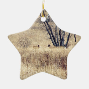 Elk Ceramic Ornament