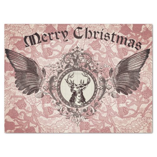 Elk Christmas Decoupage Paper