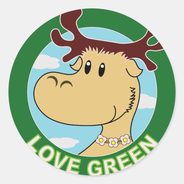 Elk Classic Round Sticker (Front)