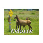 Elk Crossing California Wildlife Doormat