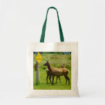 Elk Crossing California Wildlife Photography Tote Bag