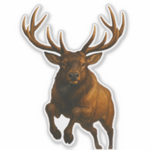 Elk Cut-out Sticker