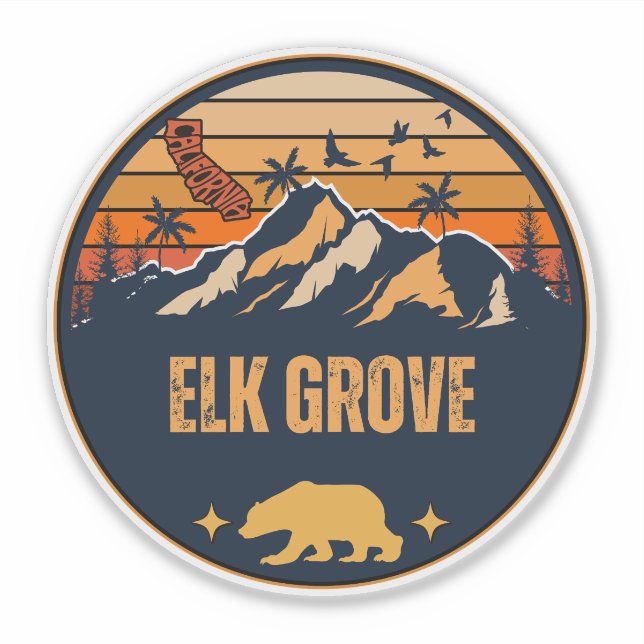 Elk Grove, California Sticker (Front)