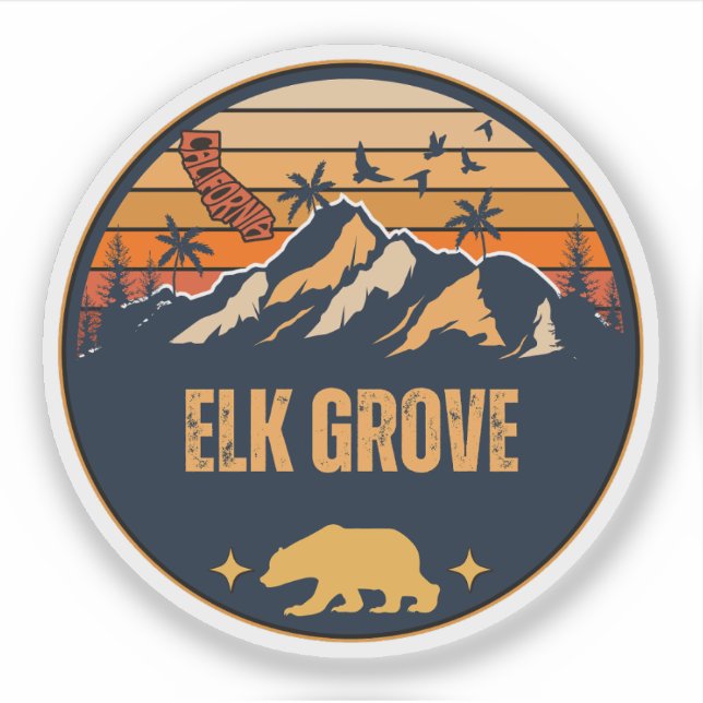 Elk Grove, California Sticker (Front)