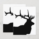 Elk Head Silhouette (Front/Back)