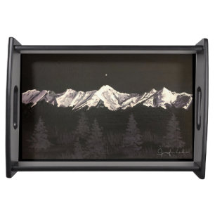 Elk Horn North Star Serving Tray