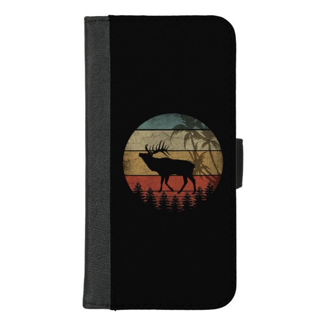 ELK HUNTER VINTAGE iPhone WALLET CASE (Front)