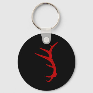 Elk Hunting Bull Antler Shed  Keychain