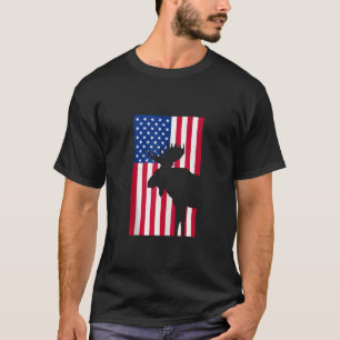 Elk Hunting Bull Elk State Shape American Elk Hunt T-Shirt