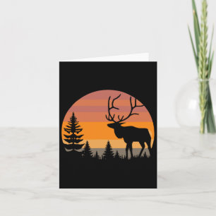 Elk Hunting - Funny Elkaholic Deer Elk Hunter - Hu Card