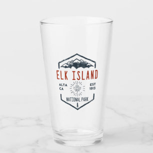 Elk Island National Park Canada Vintage Distressed Glass