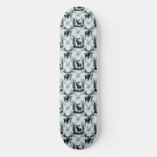 Elk Moose Antlers Deer Pattern Design  Skateboard