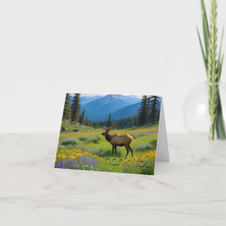 Elk Mountain Meadow Thank You Card