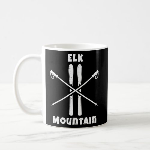 Elk Mountain Pennsylvania Skier Skis Skiing Nordic Coffee Mug