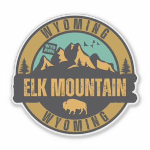 Elk Mountain, Wyoming Sticker