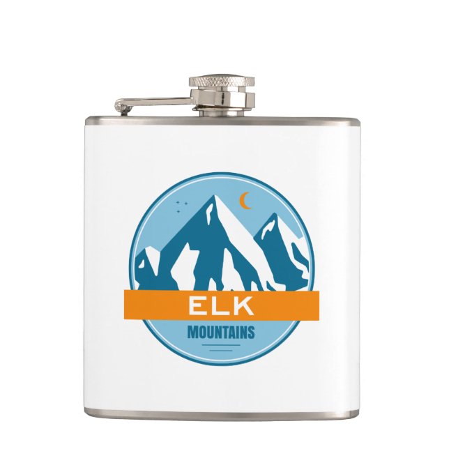 Elk Mountains Colorado Flask (Front)