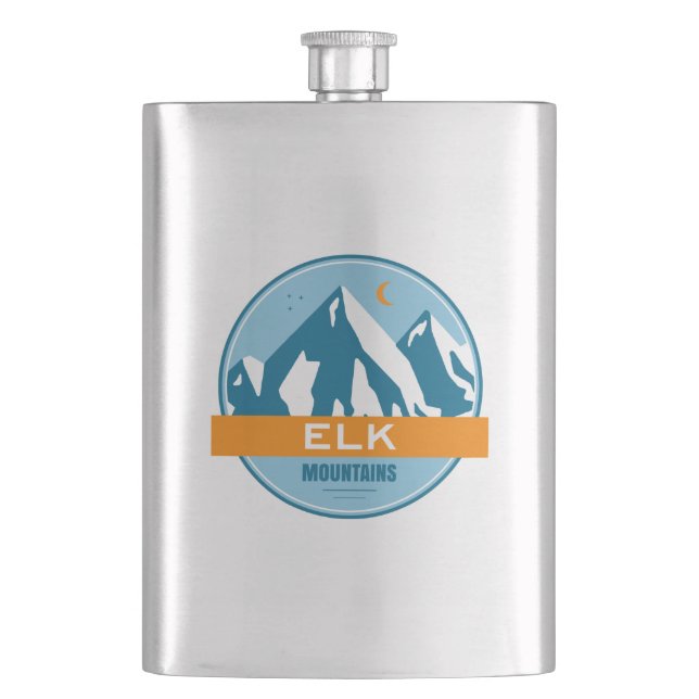 Elk Mountains Colorado Flask (Front)