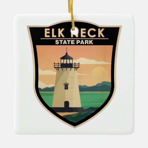 Elk Neck State Park Maryland Vintage Ceramic Ornament