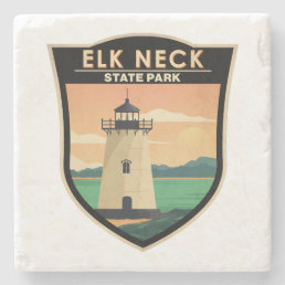 Elk Neck State Park Maryland Vintage Stone Coaster