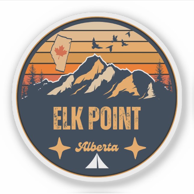 Elk Point, Alberta Sticker (Front)