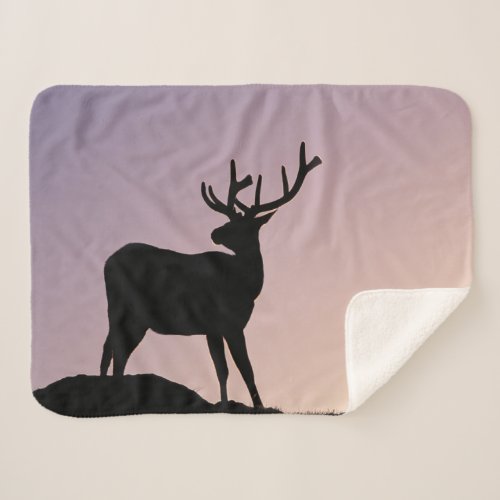 Elk Rocky Mountain National Park Colorado Sherpa Blanket