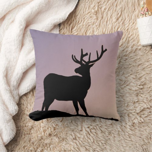 Elk Rocky Mountain National Park Colorado Throw Pillow