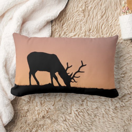 Elk  Rocky Mountains National Park Colorado Lumbar Pillow