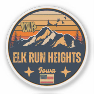 Elk Run Heights, Iowa, United States Sticker