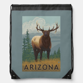 Elk SceneArizona Drawstring Bag