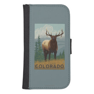 Elk SceneColorado Samsung S4 Wallet Case