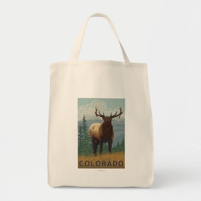 Elk SceneColorado Tote Bag (Front)