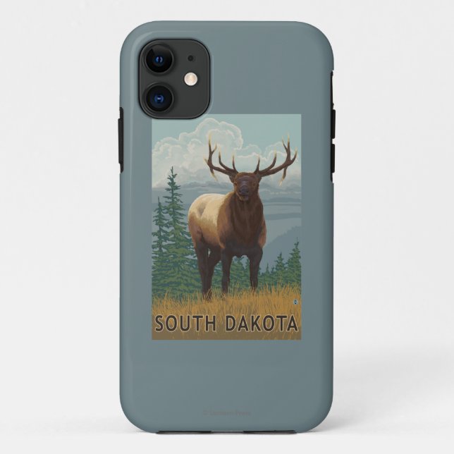 Elk SceneSouth Dakota Case-Mate iPhone Case (Back)